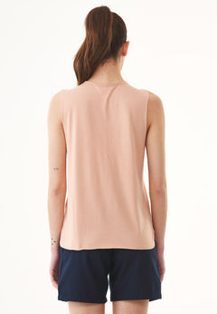 Modalmix Mouwloos Top Indian Tan