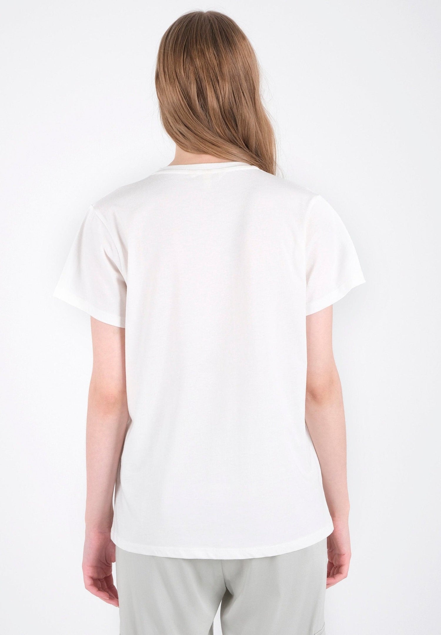 Dames Camouflageprint T-shirt Wit