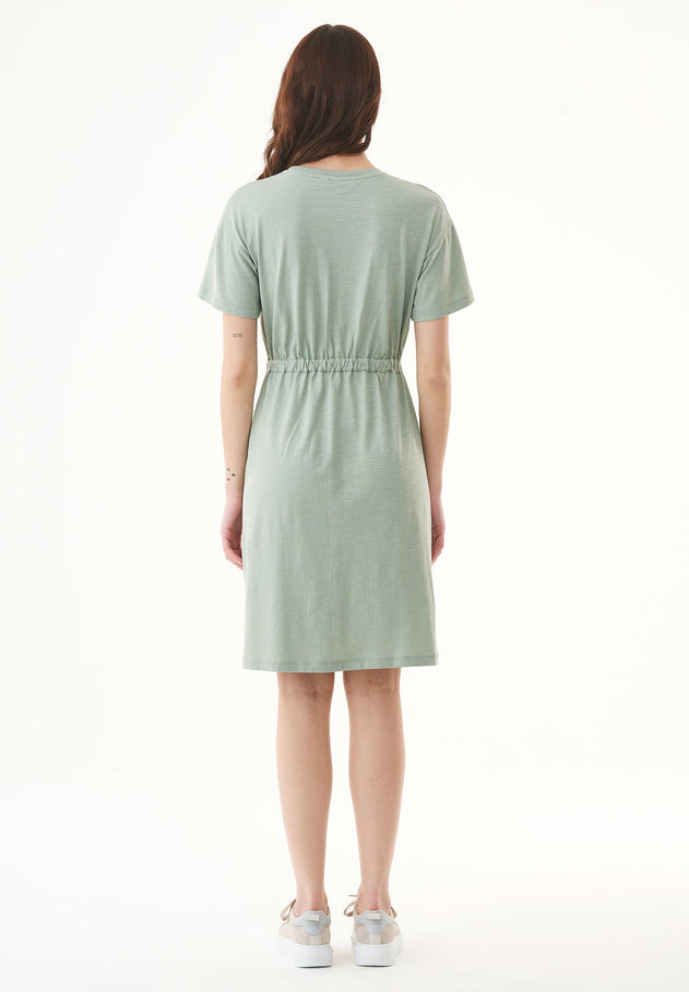 Slub jersey Jurk Water Green
