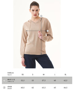 WOR15587 size chart