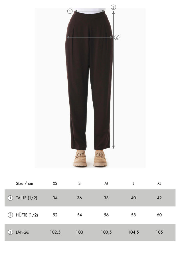 Organication size chart WOR16015
