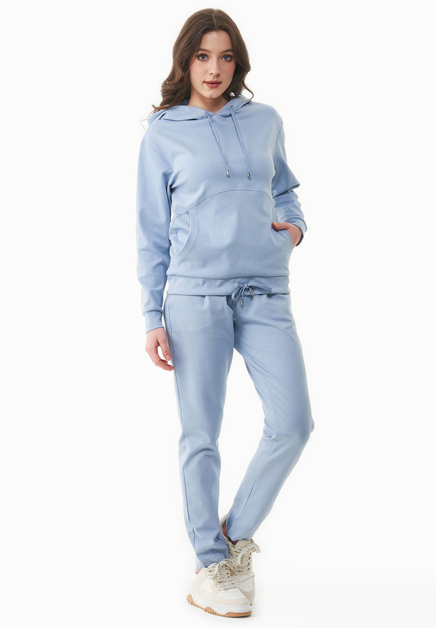 Dames Lichtgewicht Interlock Joggingbroek Ice Blue