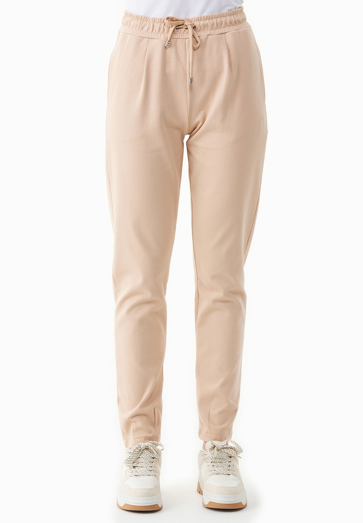 Dames Lichtgewicht Interlock Joggingbroek Soft Beige