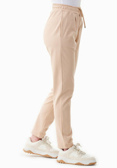 Dames Lichtgewicht Interlock Joggingbroek Soft Beige