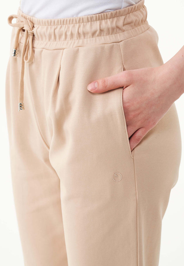 Dames Lichtgewicht Interlock Joggingbroek Soft Beige