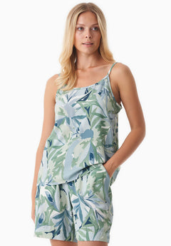 Patroon Viscose Top Abstract Leaf