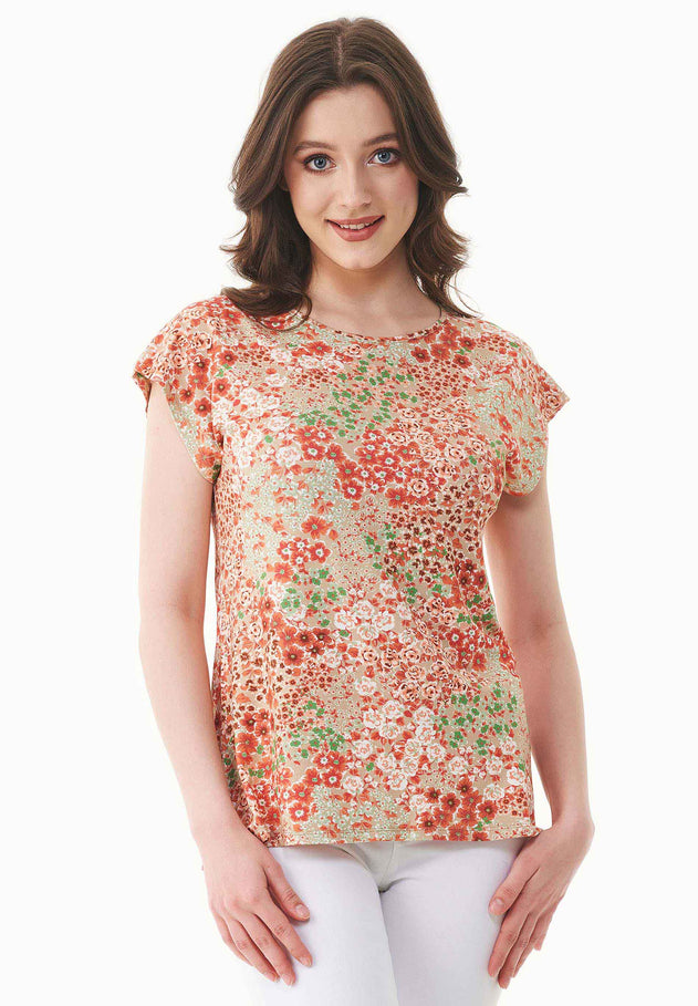 Bloemenpatroon Jersey T-shirt Bloom Baby