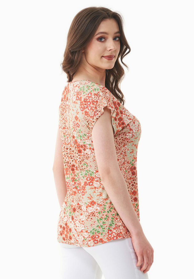 Bloemenpatroon Jersey T-shirt Bloom Baby