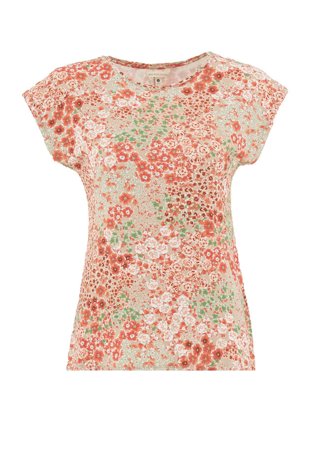 Bloemenpatroon Jersey T-shirt Bloom Baby