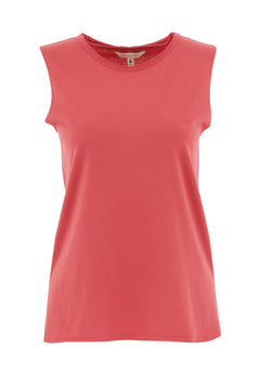 Modalmix Ronde hals Top Radiant Red