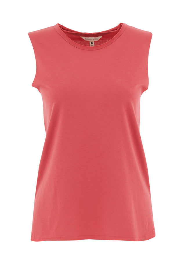 Modalmix Ronde hals Top Radiant Red