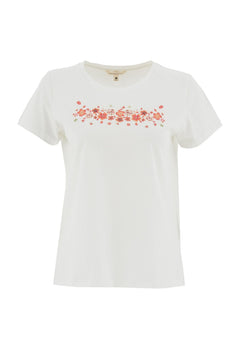 Flowers T-shirt Gebroken wit