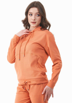 Dames Lichtgewicht Hoodie Dusty Orange