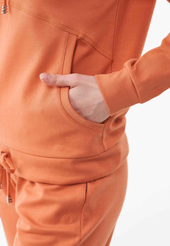 Dames Lichtgewicht Hoodie Dusty Orange