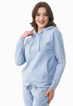 Dames Lichtgewicht Hoodie IJsblauw