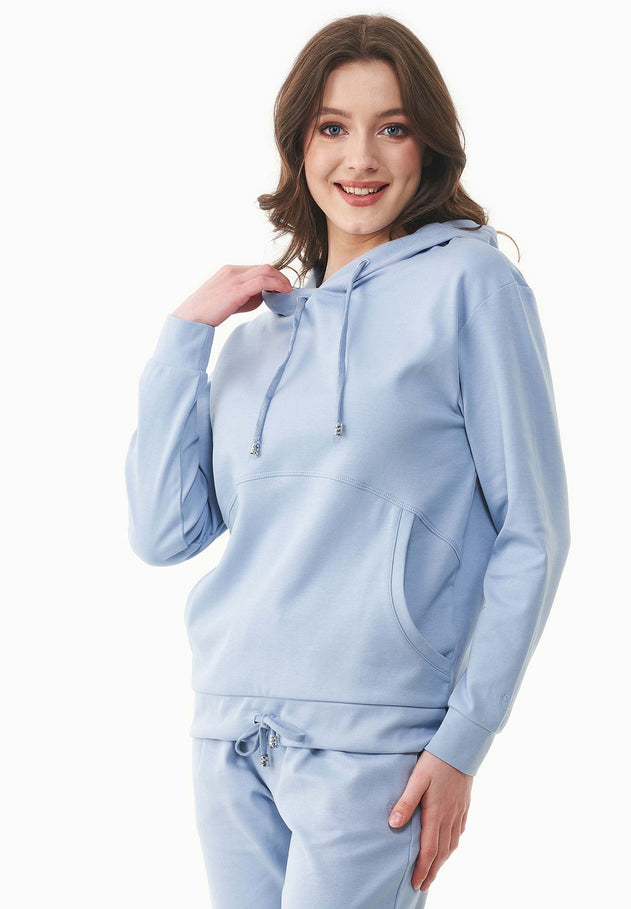 Dames Lichtgewicht Hoodie IJsblauw