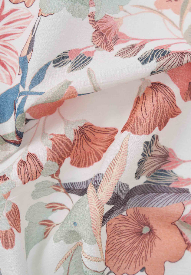 Patterned Organic Cotton Voile Skirt Flower Garden