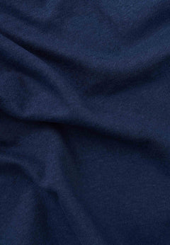 Met ceintuur Jersey Linnenmix Jurk Marineblauw