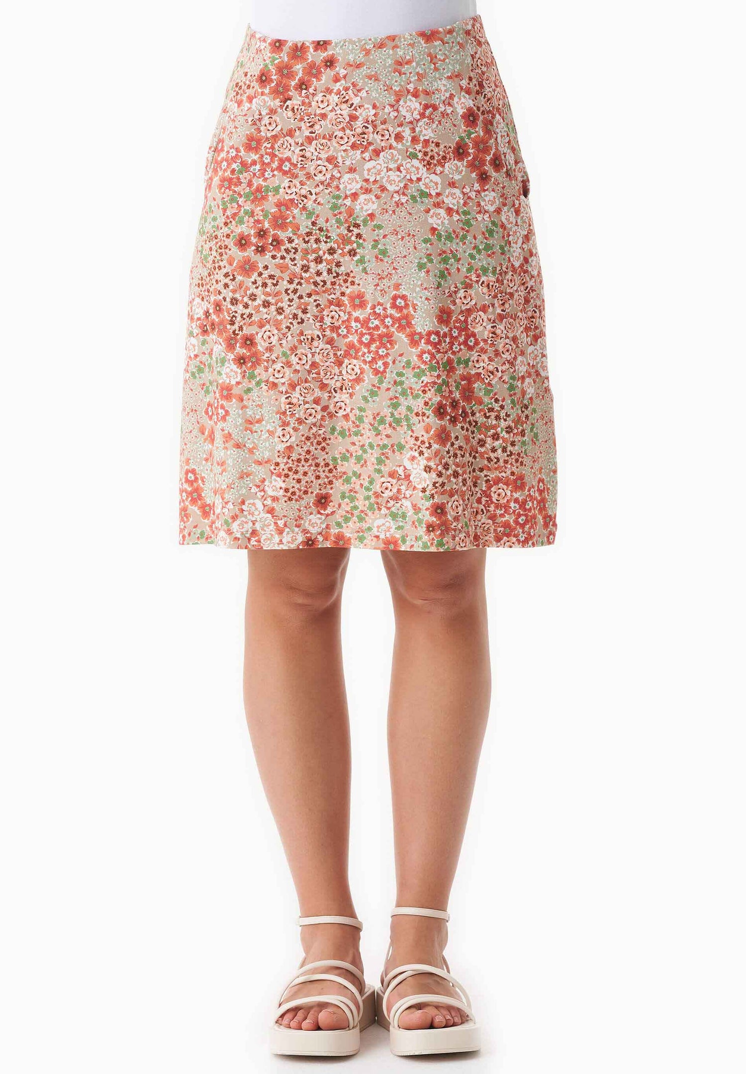Floral Pattern Jersey Skirt Bloom Baby