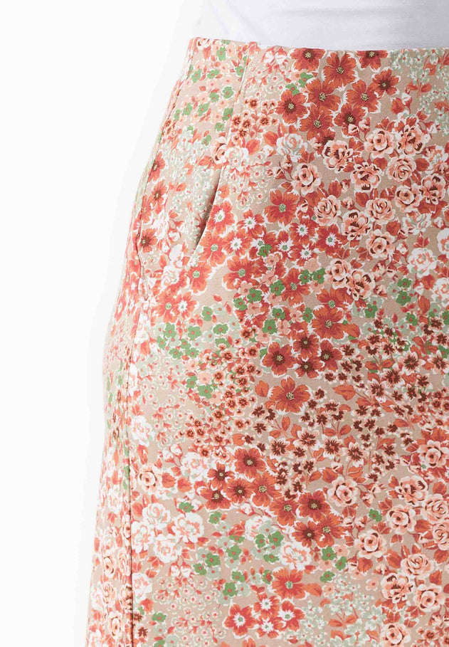 Floral Pattern Jersey Skirt Bloom Baby