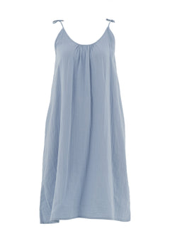 Mousseline Zomerjurk Ice Blue
