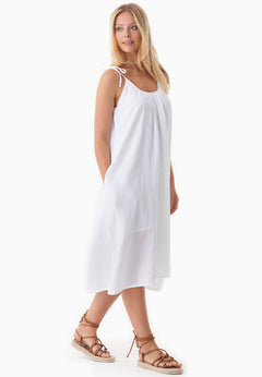 Mousseline Zomerjurk Wit