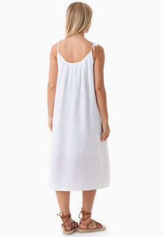 Mousseline Zomerjurk Wit