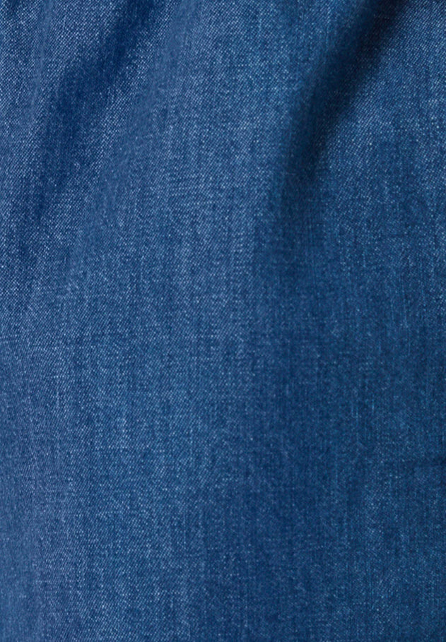 Paperbag Denim short Medium Blue