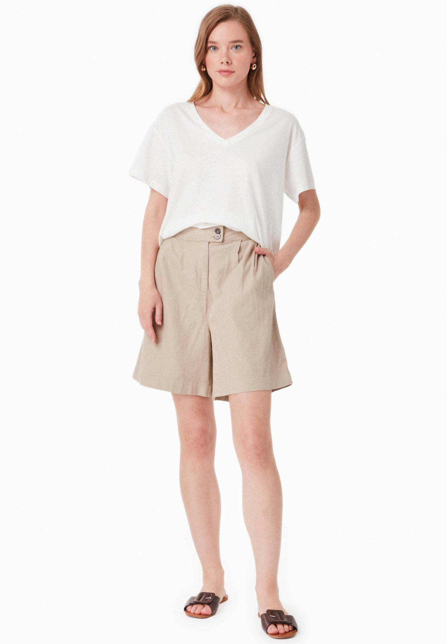 Linnenmix Short Zand
