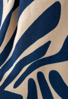 Gedessineerd Viscosemix Short Abstract Blue