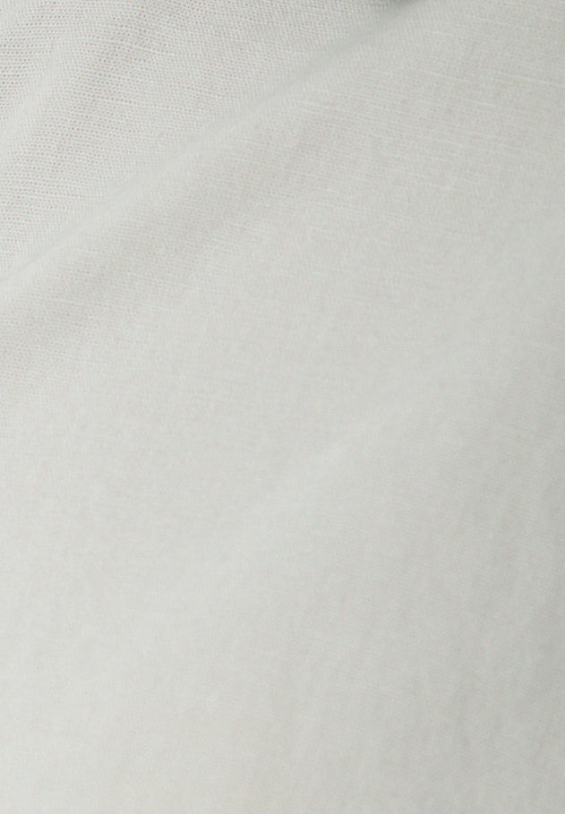 Short Sleeved Linen Blend Button-Up Green Moss