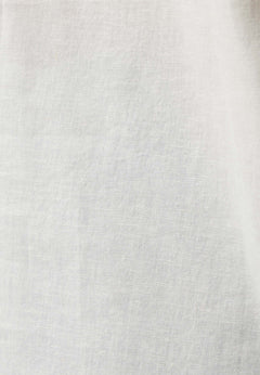 Sleeveless Linen Blend Button-Up Off White