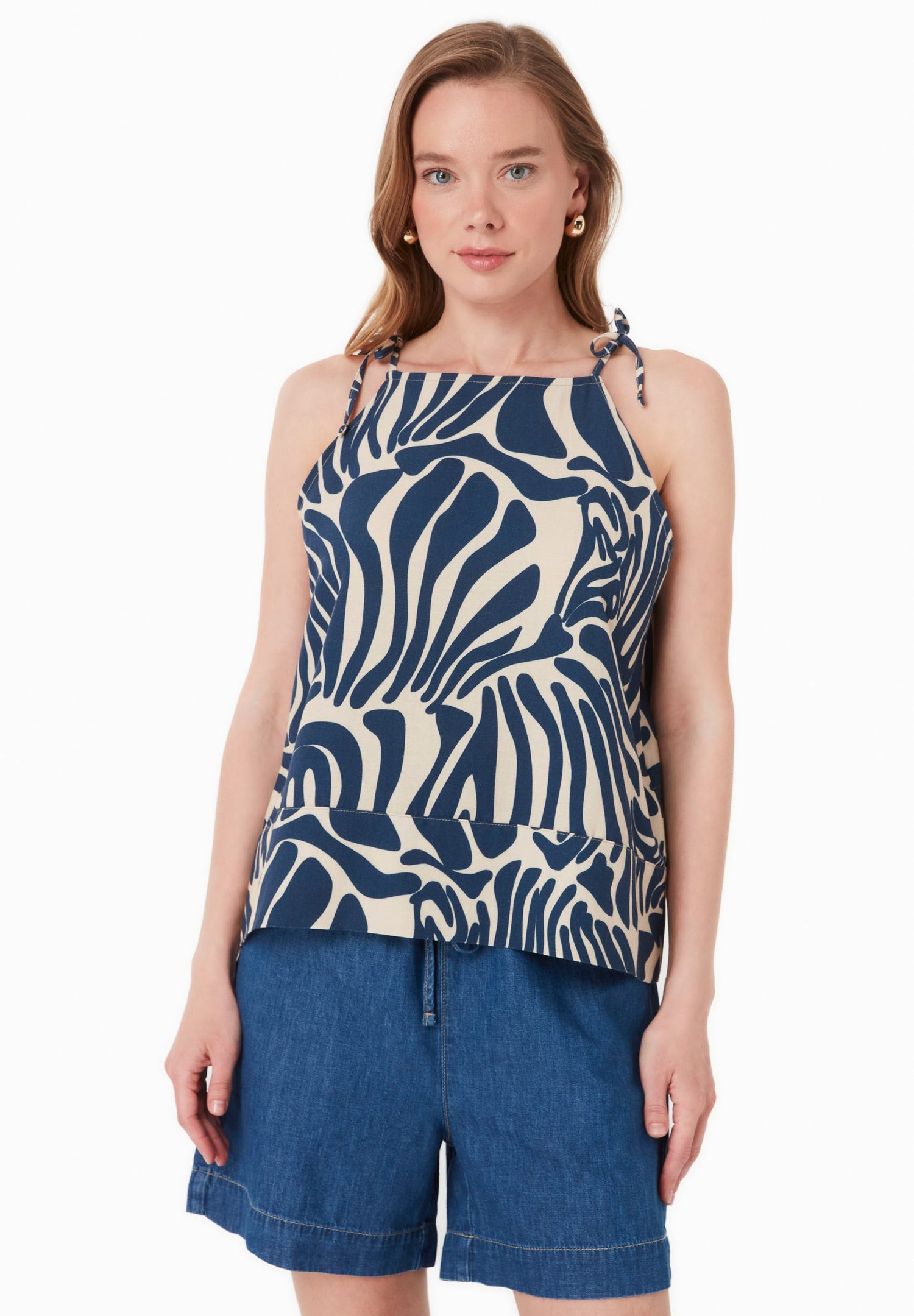 Patroon Viscosemix Top Abstract Blue