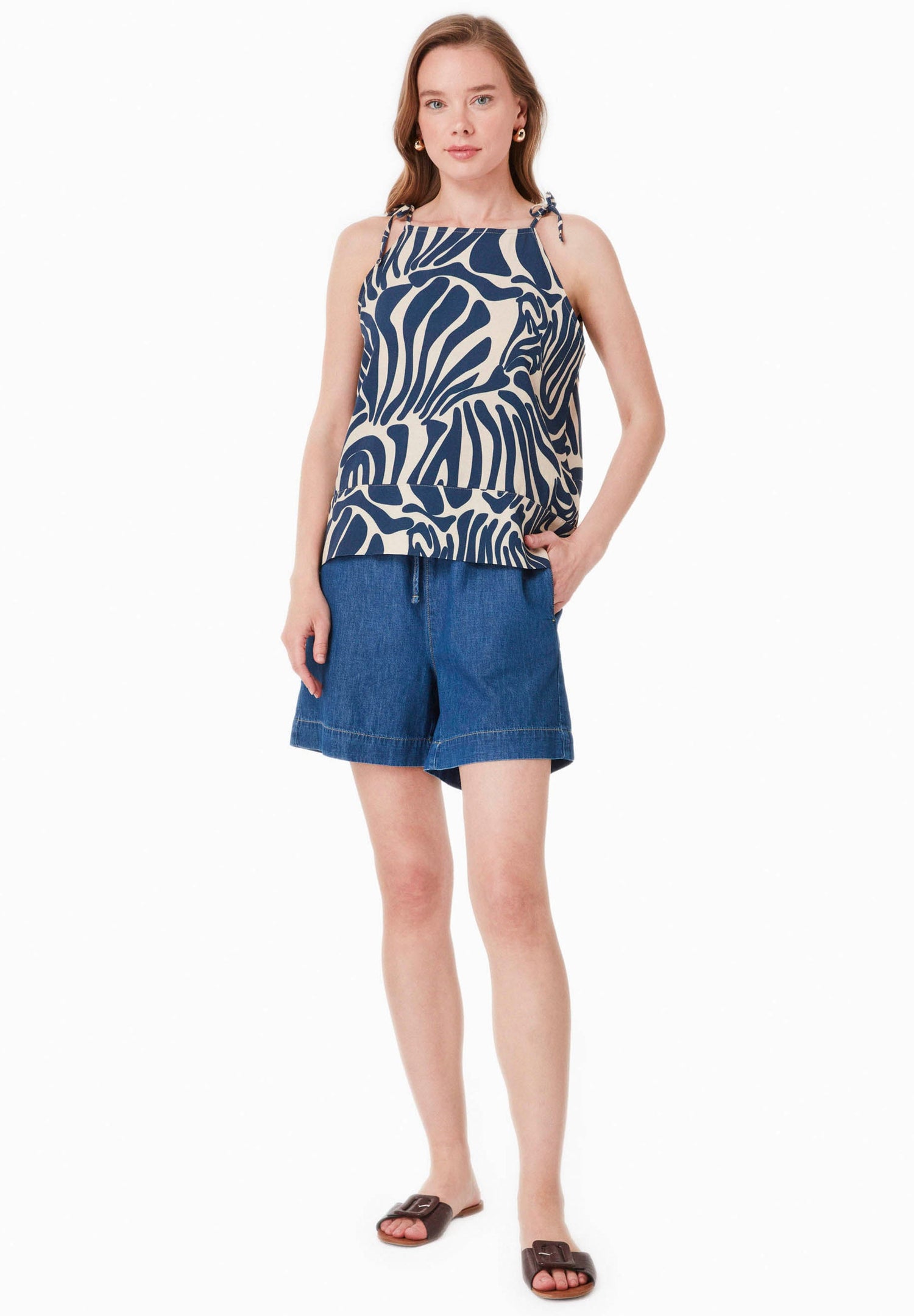 Patroon Viscosemix Top Abstract Blue