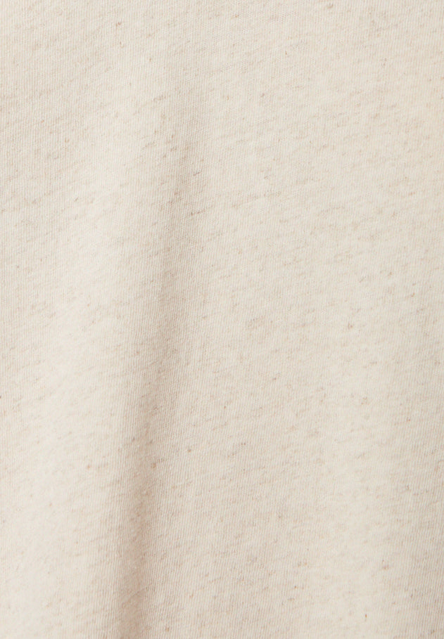 V-hals T-shirt Naturelwit