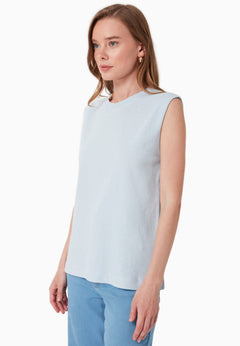 Linnenmix Top Niagara Blue