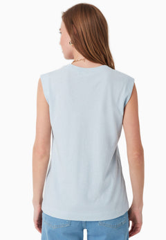Linnenmix Top Niagara Blue