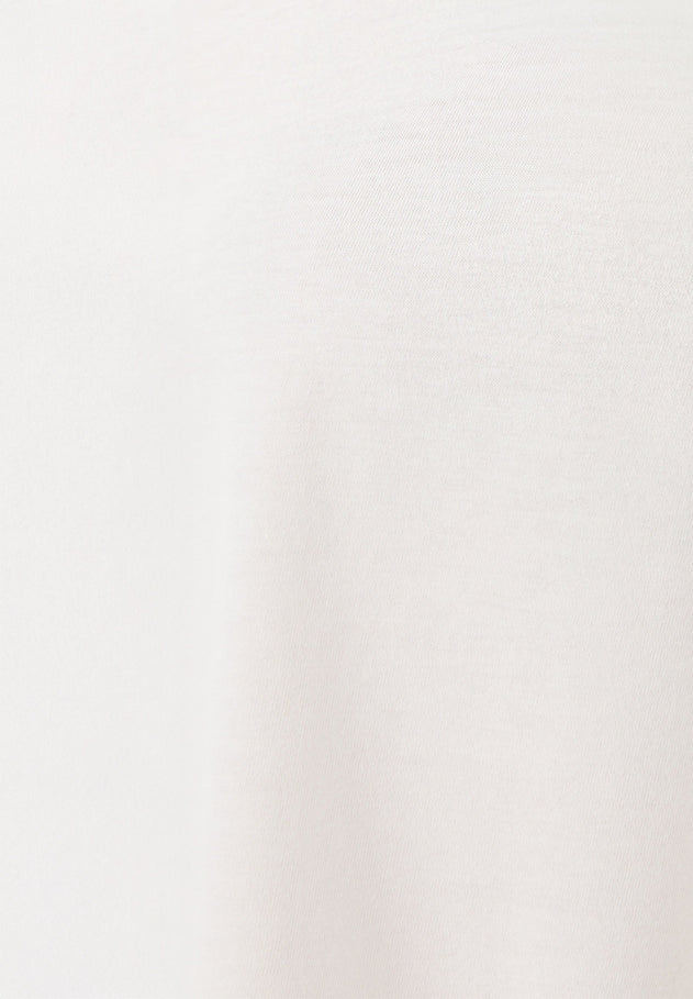 Laser-cut borduursel T-shirt Gebroken wit