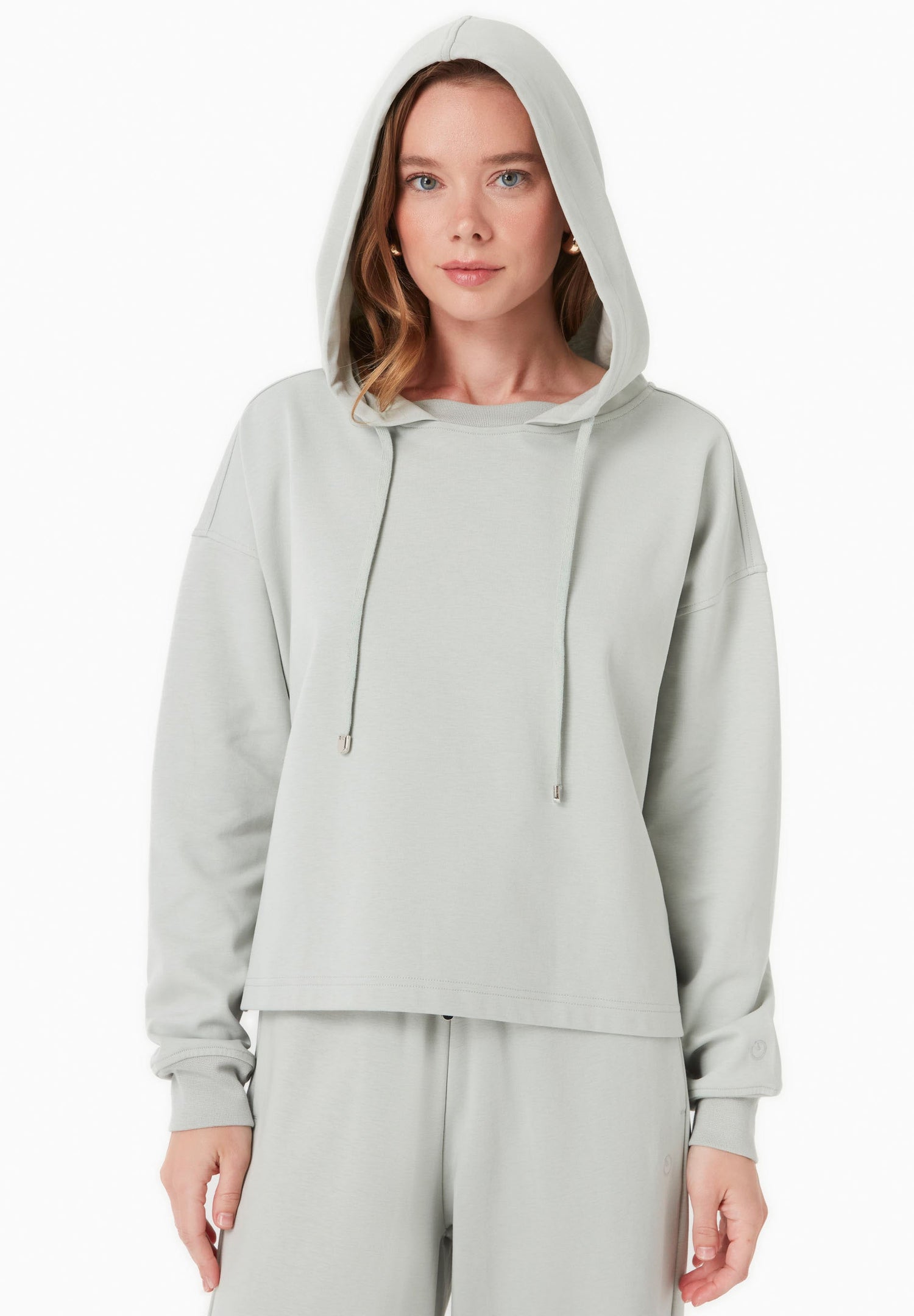Dames Modalmix Hoodie Mosgroen