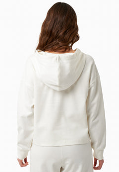 Dames Modalmix Hoodie Gebroken wit