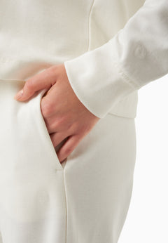 Dames Modalmix Hoodie Gebroken wit