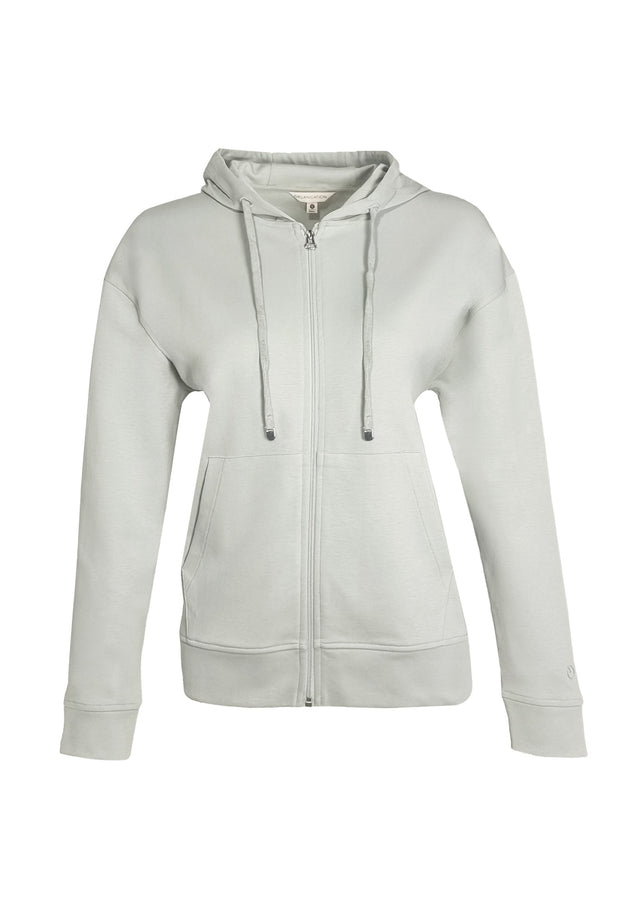 Dames Modalmix Ritshoodie Mosgroen
