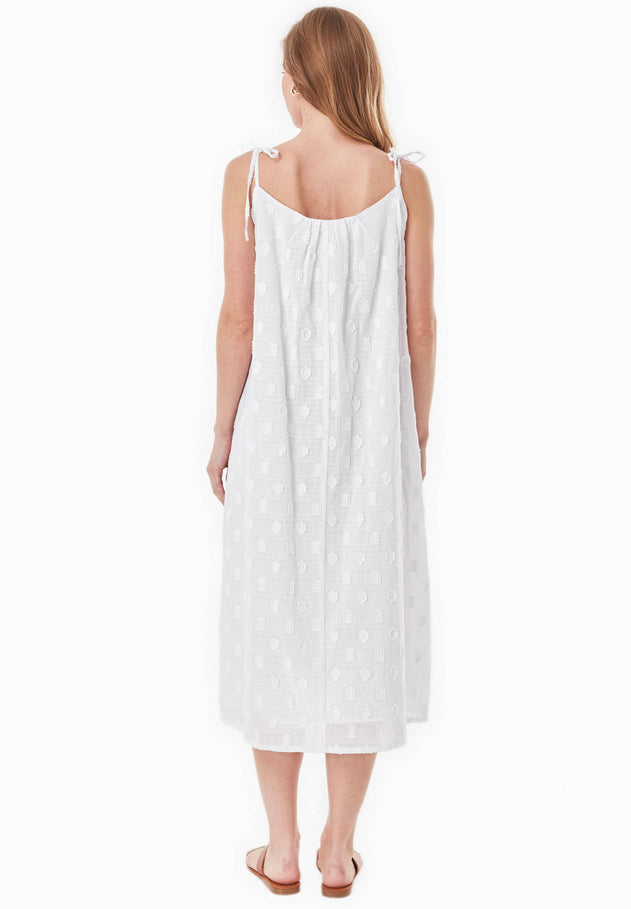 Jacquard Jurk Wit
