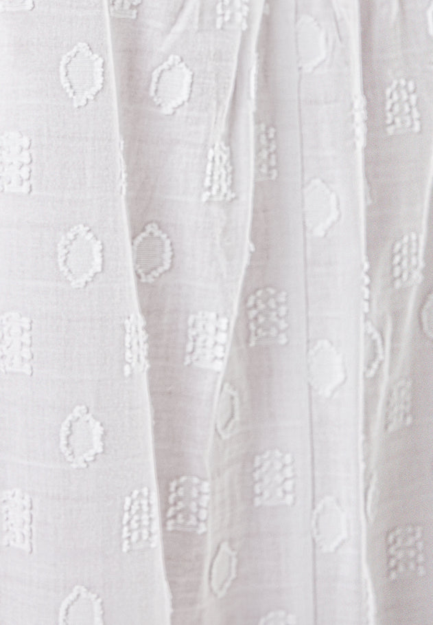Jacquard Jurk Wit