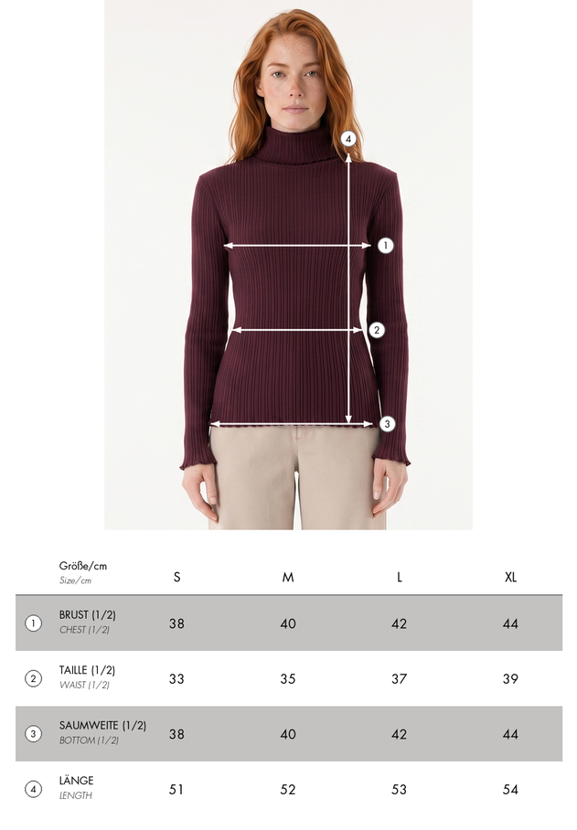 WOR22205 size guide