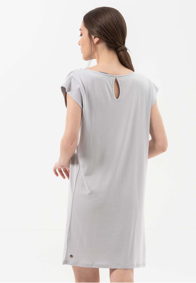 Lyocellmix Jersey Minijurk Cloud Grey