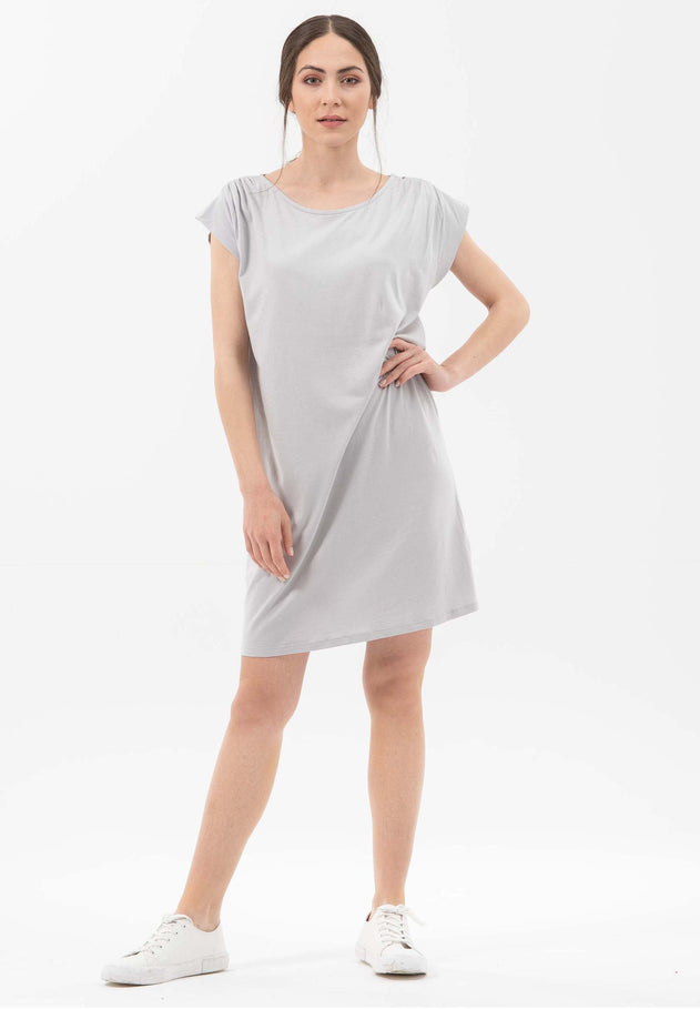 Lyocellmix Jersey Minijurk Cloud Grey