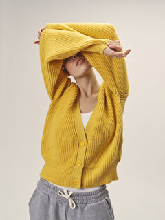 Knitted Cardigan In Merino Wool