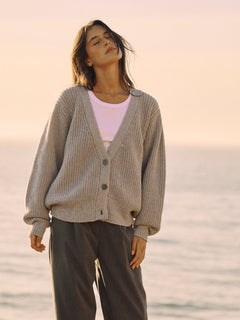 Knitted Cardigan In Merino Wool