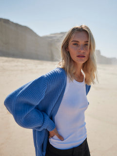 Knitted Cardigan In Merino Wool